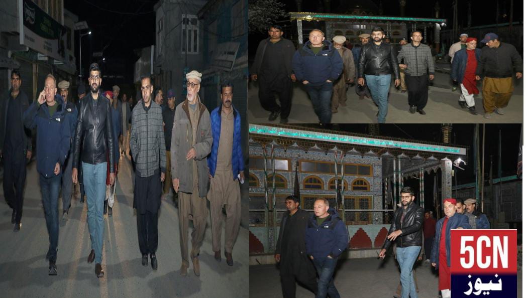 urdu news, Skardu, Al-Abbas Scouts, Magistrates and other officers visited the procession routes of Yum Ali A.S