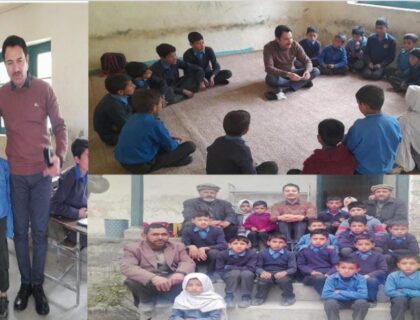 urdu news, Assistant Commissioner Shigar visited Primary School Sainkhor Markunja Shigar