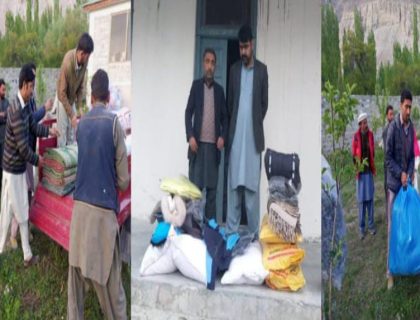 urdu news, relief goods were delivered to the family affected by the fire in the past few days