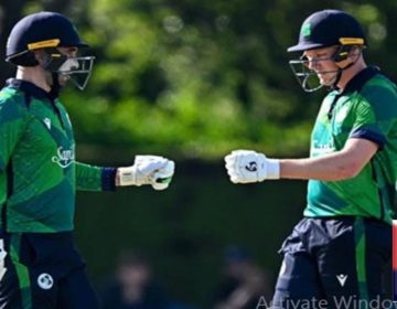 ICC T20, defeated Pakistan by 5 wickets in the first match of Ireland T20 series