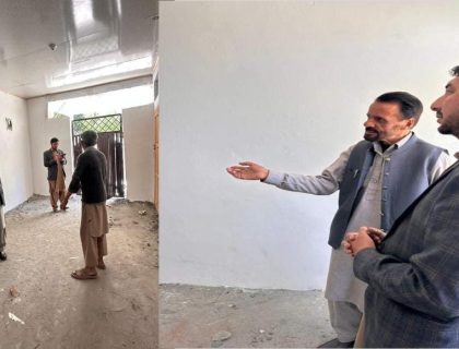 Urdu news, Inspector of Schools, District Kharming visited the newly constructed building Middle School