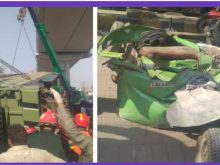 urdu news, Lahore dumper crushes 3 rickshaws