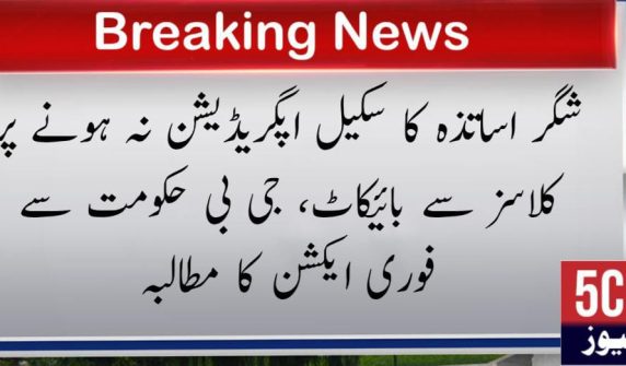 urdu news, Teachers boycott classes