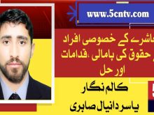 column in urdu, Violation special people rights