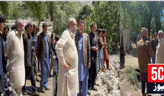 urdu news, land sliding in gilgit baltistan