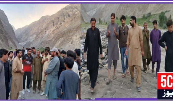 urdu news, pti delegation visited the land sliding area