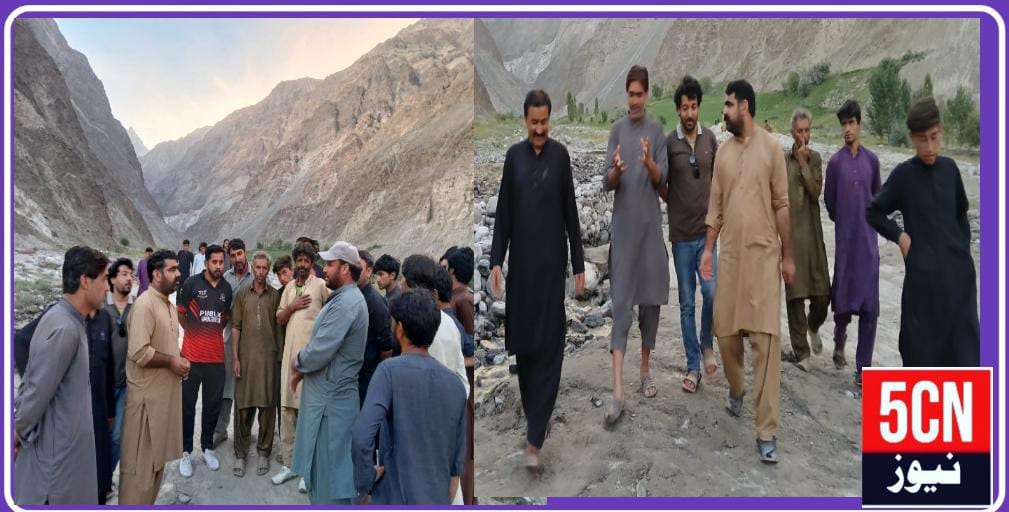 urdu news, pti delegation visited the land sliding area