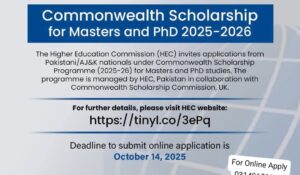  Admission open, Commonwealth HSC Scholarships 2025-26 