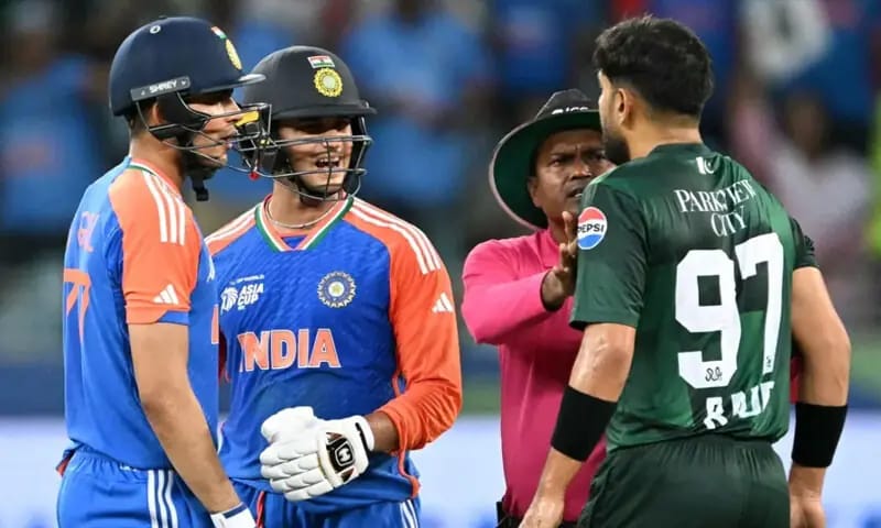 بھارتی کرکٹ بورڈ نے حارث رؤف اور صاحبزادہ فرحان کیخلاف آئی سی سی کو شکایت کردی 16 cricket news, Indian Cricket Board has filed a complaint
