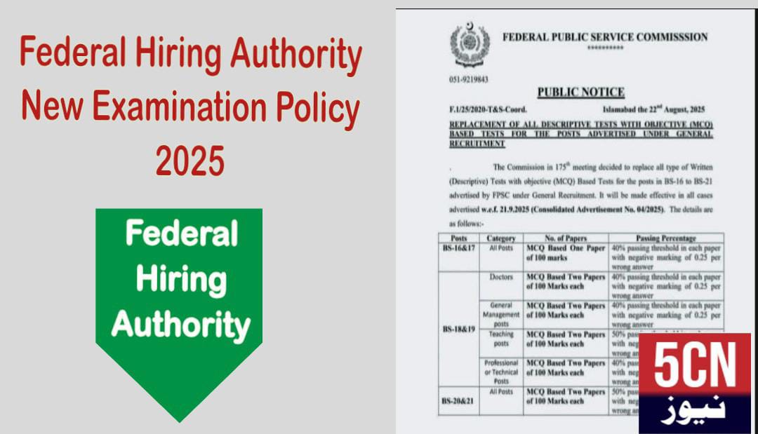 job alert today 2025, Federal Hiring Authority New Examination Policy 2025
