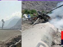 urdu news, helicopter has crashed at Chilas