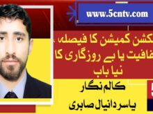 column in urdu, Election Commission’s Decision