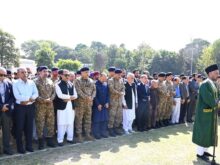 urdu news, Funeral prayers of martyred Major Sibtain Haider