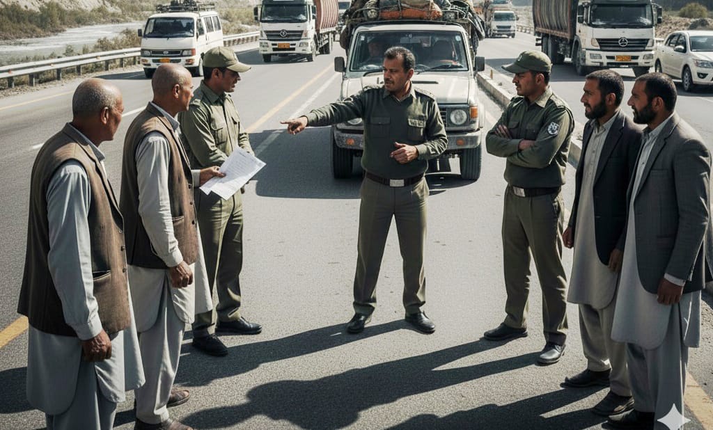 شاہراہِ قراقرم پر تھلچی ٹول پلازہ میں مبینہ امتیازی سلوک، بلتستان کے مسافروں اور ٹرانسپورٹرز کو ہراساں کیے جانے پر شدید تحفظات 1 urdu news update, Harassment of Baltistan Travelers at Thalchi Toll Plaza