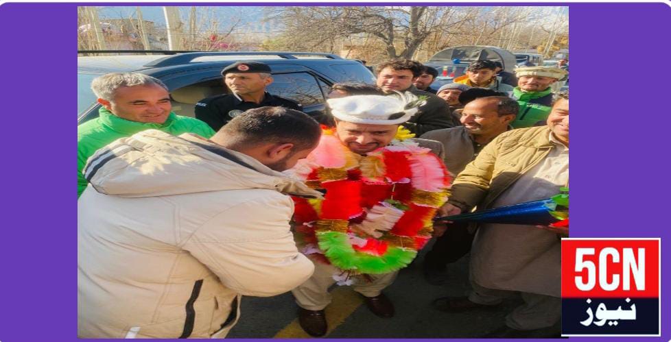 اسکردو نگران صوبائی وزیر اطلاعات و انفارمیشن ٹیکنالوجی گلگت بلتستان غلام عباس نے وزارت کا حلف اٹھانے کے بعد سکردو پہنچنے پر علاقے کے عوام کی جانب سے پرتپاک استقبال 3 urdu news update, gilgit baltistan news