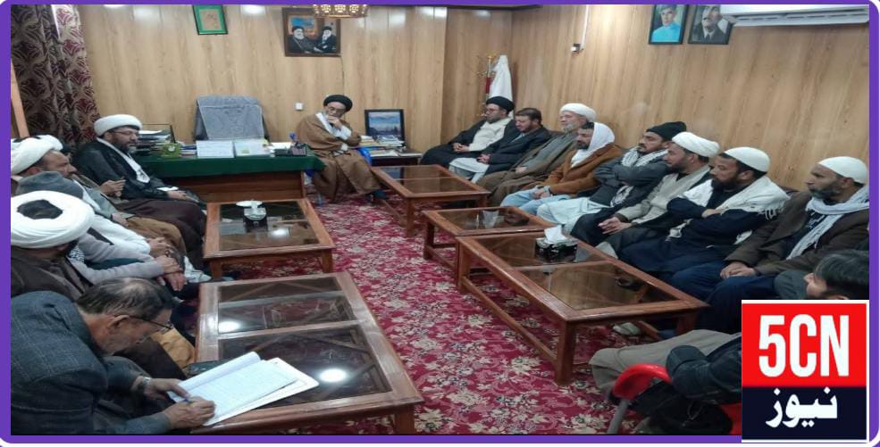 علمائے شگر کے ایک وفد نے صدر انجمنِ امامیہ بلتستان حجۃ الاسلام والمسلمین علامہ آغا سید باقر الحسینی اور کابینہ اراکین سے ملاقات 1 urdu news update Anjuman-e-Imamia Baltistan
