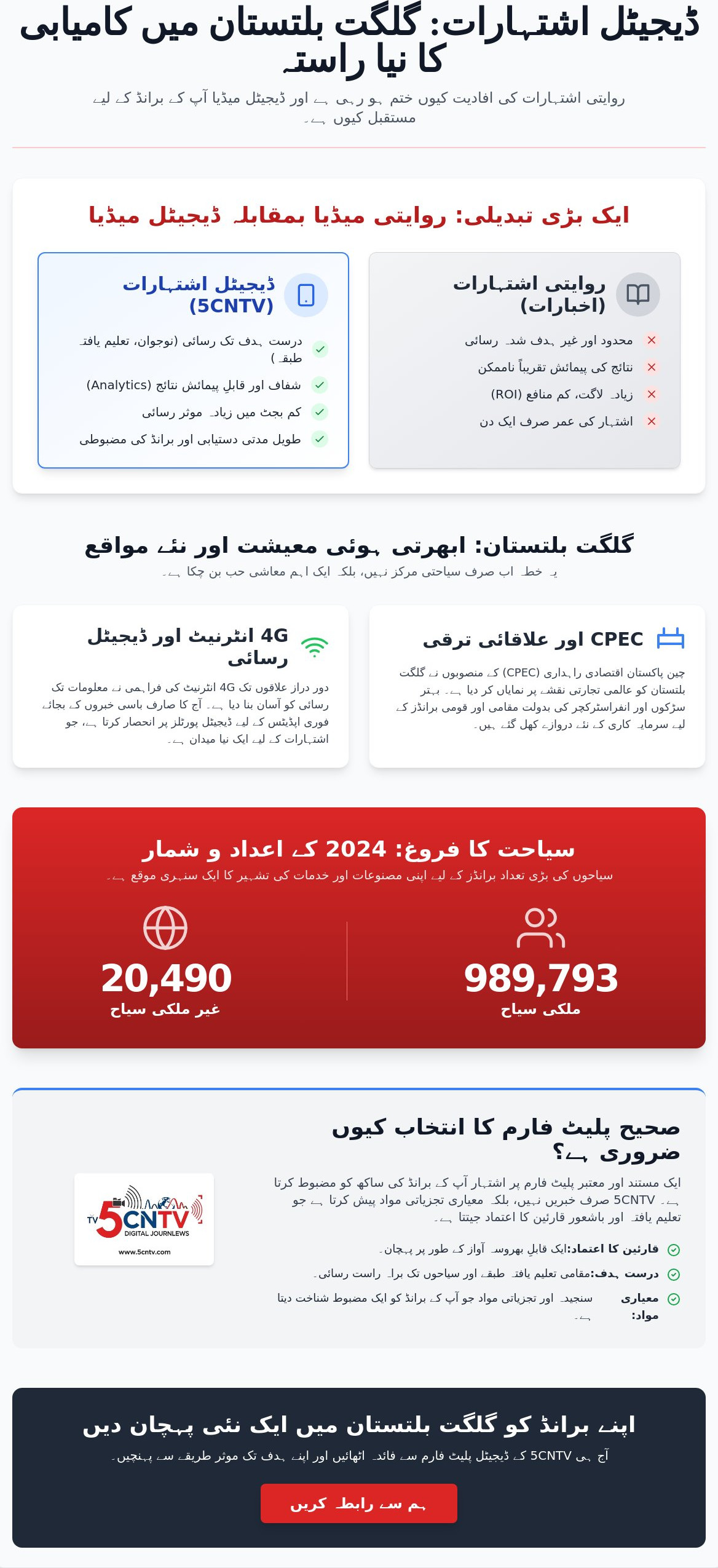 گلگت بلتستان میں اشتہارات کے مواقع: 2026 کے لیے ایک جامع گائیڈ