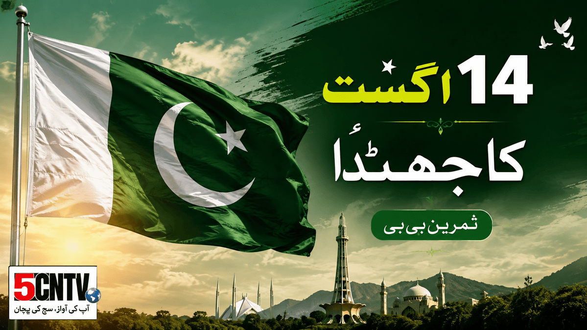 14 اگست کا جھنڈا. ثمرین بی بی 1 August 14 Flag