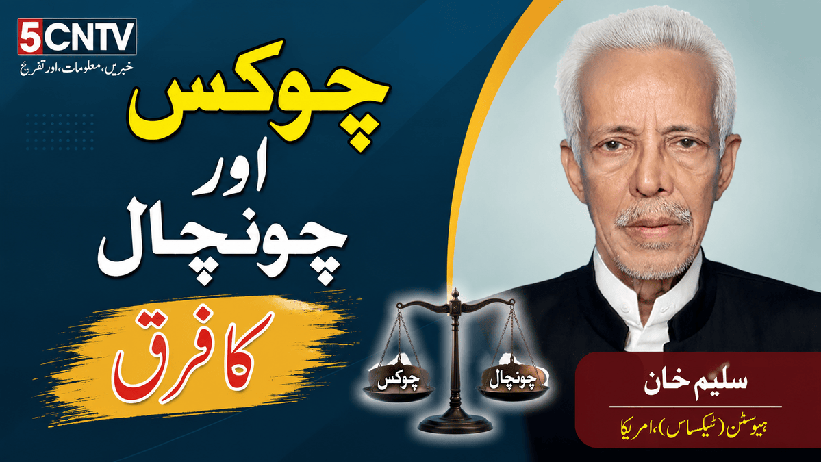 چوکس اور چونچال کا فرق. سلیم خان ہیوسٹن (ٹیکساس) امریک 1 Difference Between