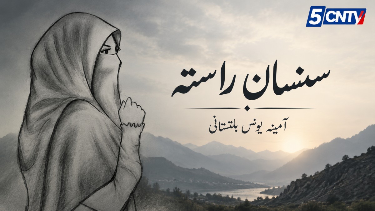 صنف: منظر نگاری .عنوان: سنسان راستہ آمینہ یونس بلتستانی 1 Scene Description